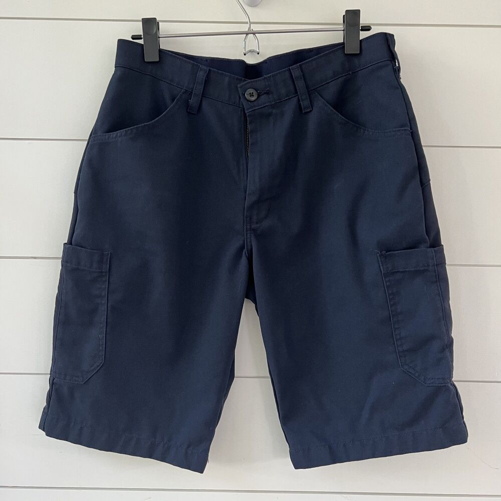 Red Kap Men’s Utility / Work Shorts Navy Blue  W 32 L 12 MIMIX PX52NV